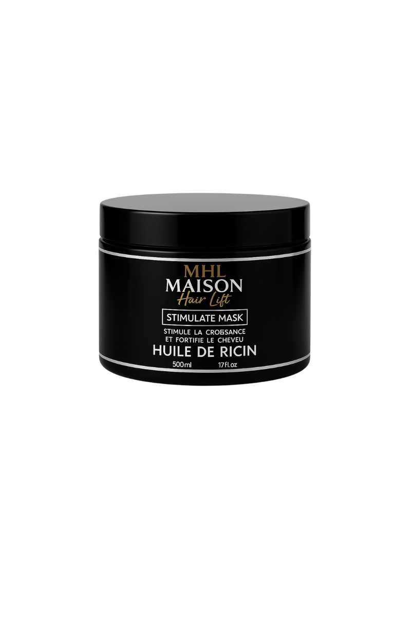 Masque Capillaire Stimulateur – Huile de Ricin – 500 ml